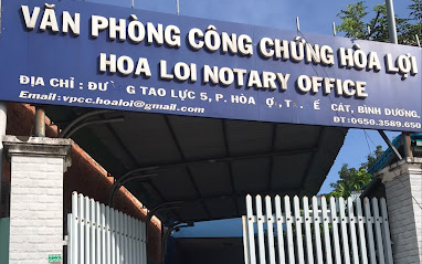 Thông Tin Văn Phòng Công Chứng Hòa Lợi Bình Dương Mới Nhất