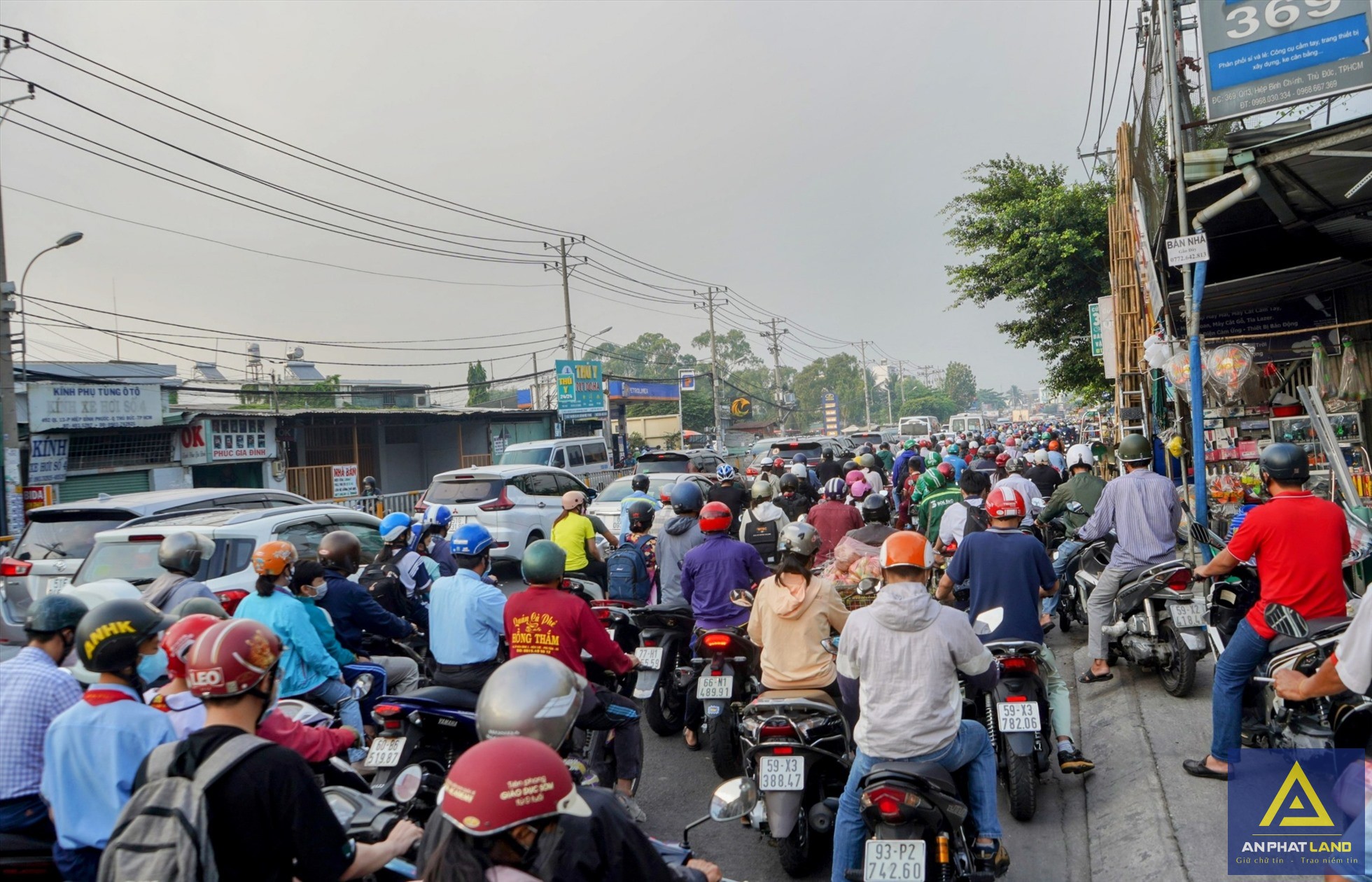 Đoạn qua địa bàn phường Hiệp Bình Phước, TP Thủ Đức hướng về trung tâm thành phố