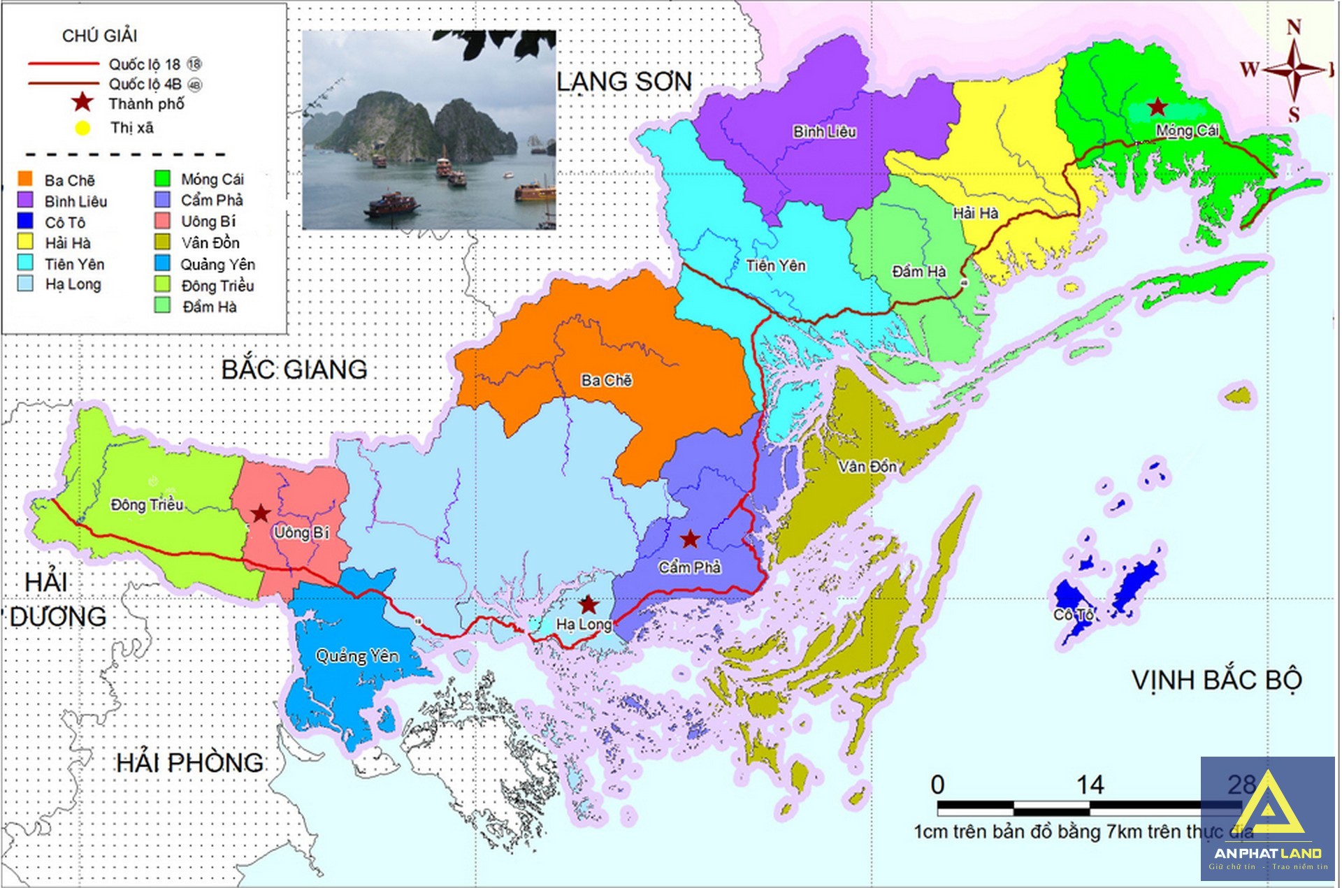 Bản đồ quy hoạch tỉnh Quảng Ninh.