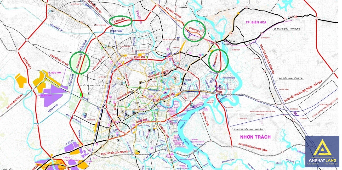 ản đồ quy hoạch đường Vành đai 3 TP.HCM